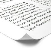 Poster Aquarelle rose-chaud Mariage floral (Coin)