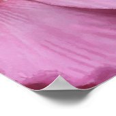 Poster Aquarelle rose Hibiscus (Coin)