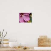 Poster Aquarelle rose Hibiscus (Cuisine)
