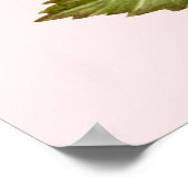 Poster Aquarelle rose Hydrangée Lacecaps Illustration (Coin)