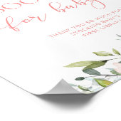 Poster Aquarelle rose pâle Livres pour bébé (Coin)