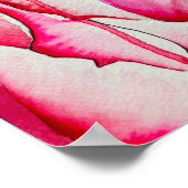 Poster Aquarelle rose Peony (Coin)