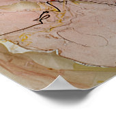 Poster Aquarelle rose vintage (Coin)