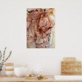Poster Aquarelle rose vintage (Cuisine)