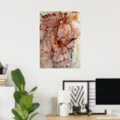 Poster Aquarelle rose vintage (Bureau à domicile)