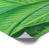 Poster Aquarelle rouge (Coin)