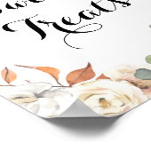 Poster Aquarelle Rustique citrouille Sweet Traitements si (Coin)