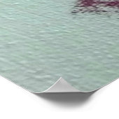 Poster Aquarelle rustique rose pâle (Coin)