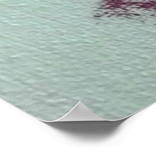 Poster Aquarelle rustique rose pâle (Coin)