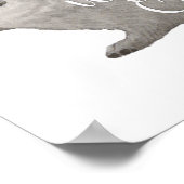 Poster Aquarelle sauvage et libre Boho Rabbit (Coin)