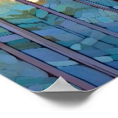 Poster Aquarelle Serene Pine Forest Imprimer (Coin)