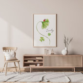 Poster Aquarelle Shamrock Lucky