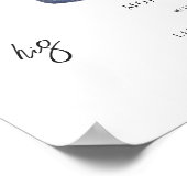 Poster Aquarelle | Signature Mariée & Salle Boisson (Coin)