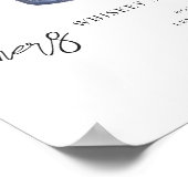 Poster Aquarelle | Signature Mariée & Salle Boisson (Coin)