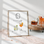 Poster Aquarelle | Signature Mariée & Salle Boisson<br><div class="desc">Personnalisez ce panneau avec les noms de la mariée et du marié et leur choix de boisson préférée. Différentes illustrations de cocktails peuvent être faites sur demande. Ajoutez votre libellé personnalisé à cette conception à l'aide des cases "Modifier ce modèle de conception" situées à droite de l'élément ou cliquez sur...</div>