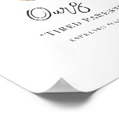 Poster Aquarelle | Signature Mariée & Salle Boisson (Coin)