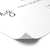 Poster Aquarelle | Signature Mariée & Salle Boisson (Coin)