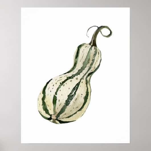 Poster Aquarelle Squash bio (Devant)