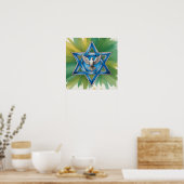 Poster Aquarelle Star of David and Peace Dove (Cuisine)