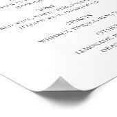 Poster Aquarelle succulents alcool mariage bar (Coin)