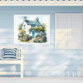 Poster Aquarelle Summer Anglais Cottage