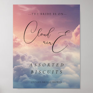 Poster Aquarelle Sunset Cloud 9 Fête des mariées Symbole
