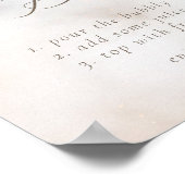 Poster Aquarelle sur nuage 9 Fête des mariées Mimosa Bar (Coin)