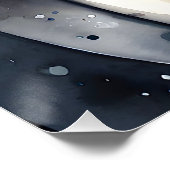 Poster Aquarelle Tabby Chat dans le gilet Tuxedo Cravate  (Coin)