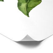 Poster Aquarelle Tangerines organiques (Coin)