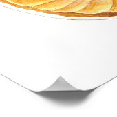 Poster Aquarelle Tarte Tatin (Coin)