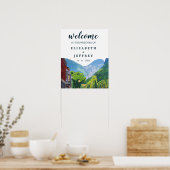Poster Aquarelle Telluride Destination Mariage Bienvenue (Cuisine)