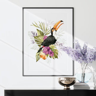 Poster Aquarelle Toucan Parrot