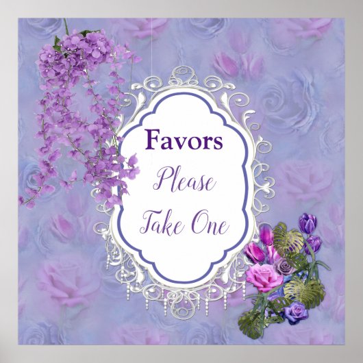 Poster Aquarelle très peri, Rose, Tulipes (Devant)