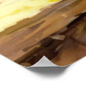 Poster Aquarelle Tropical Fruits Paradise (Coin)