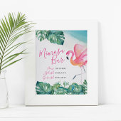 Poster Aquarelle Tropical Mimosa Bar