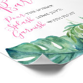 Poster Aquarelle Tropical Mimosa Bar (Coin)