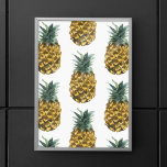 Poster Aquarelle tropicale ananas Motif sans couture<br><div class="desc">Aquarelle tropicale ananas Motif sans couture</div>