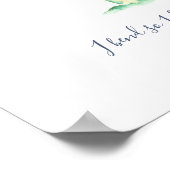 Poster Aquarelle tropicale Motivation des palmiers (Coin)