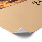 Poster Aquarelle Tucson et Saguaro (Coin)