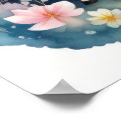 Poster Aquarelle Unicorne dans Soft Pastels III (Coin)