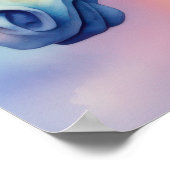 Poster Aquarelle Unicorne dans Soft Pastels VI (Coin)