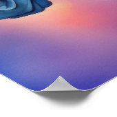 Poster Aquarelle Unicorne dans Soft Pastels VII (Coin)