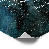 Poster Aquarelle Univers Isaïe Bible Verse Religieux (Coin)