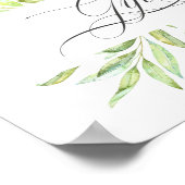 Poster Aquarelle Verdure Mariage Cadeaux Signal (Coin)