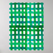 Poster Aquarelle - vert (Devant)