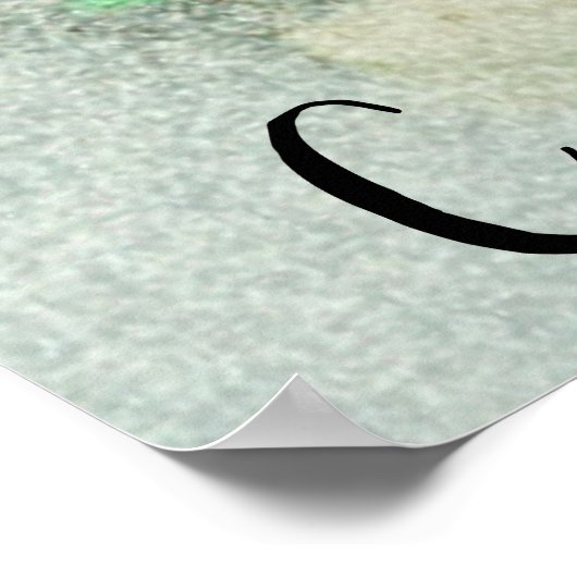 Poster Aquarelle Vert Cactus Lover (Coin)