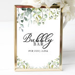 Poster Aquarelle verte Bubbly Bar Pop Fizz Clink Sign<br><div class="desc">Aquarelle verte Bubbly Bar Pop Fizz Clink Sign</div>