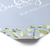 Poster Aquarelle verte Bubbly Bar Pop Fizz Clink Sign (Coin)