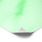 Poster Aquarelle verte heureux Pâques ajouter le message  (Coin)