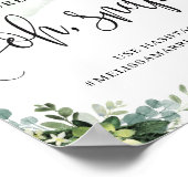 Poster Aquarelle verte succulent floral oh signe instanta (Coin)